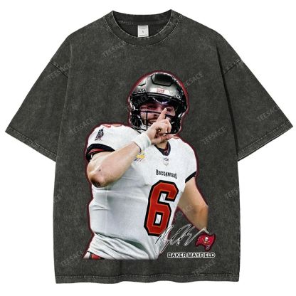 BAKER MAYFIELD TEE Unisex Fit Washed T-Shirt 