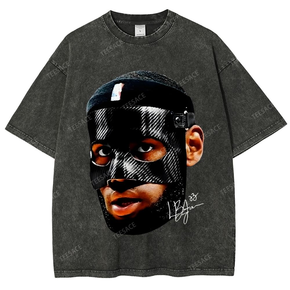 Unisex-Adult Ultra Cotton Washed T-Shirt Graphic  LEBRON_JAMES_T-SHIRT_Vintage