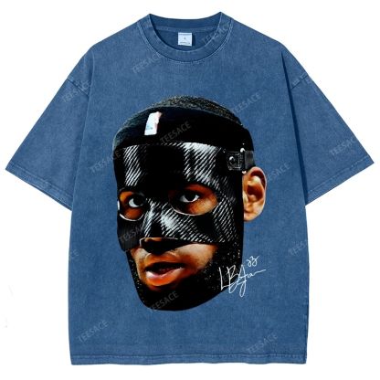 Unisex-Adult Ultra Cotton Washed T-Shirt Graphic  LEBRON_JAMES_T-SHIRT_Vintage