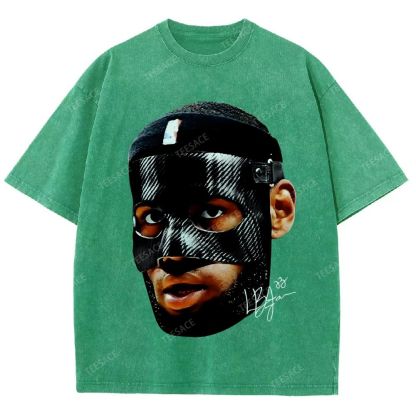 Unisex-Adult Ultra Cotton Washed T-Shirt Graphic  LEBRON_JAMES_T-SHIRT_Vintage