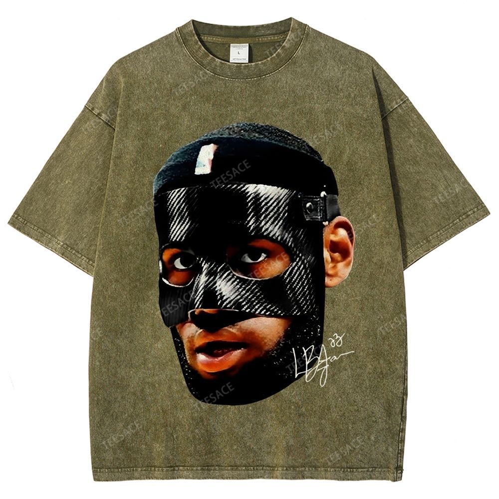 Unisex-Adult Ultra Cotton Washed T-Shirt Graphic  LEBRON_JAMES_T-SHIRT_Vintage