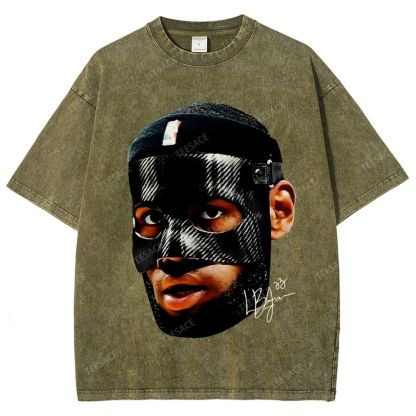 Unisex-Adult Ultra Cotton Washed T-Shirt Graphic  LEBRON_JAMES_T-SHIRT_Vintage