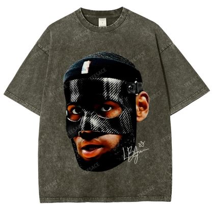 Unisex-Adult Ultra Cotton Washed T-Shirt Graphic  LEBRON_JAMES_T-SHIRT_Vintage
