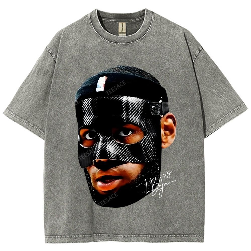 Unisex-Adult Ultra Cotton Washed T-Shirt Graphic  LEBRON_JAMES_T-SHIRT_Vintage