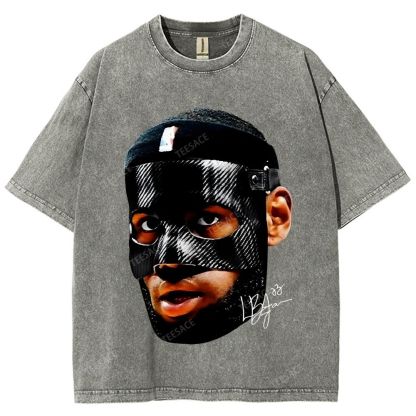 Unisex-Adult Ultra Cotton Washed T-Shirt Graphic  LEBRON_JAMES_T-SHIRT_Vintage