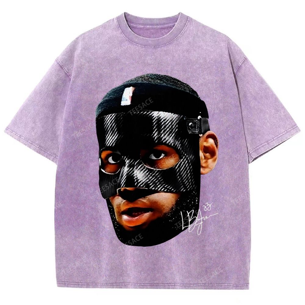 Unisex-Adult Ultra Cotton Washed T-Shirt Graphic  LEBRON_JAMES_T-SHIRT_Vintage