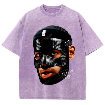 Unisex-Adult Ultra Cotton Washed T-Shirt Graphic  LEBRON_JAMES_T-SHIRT_Vintage