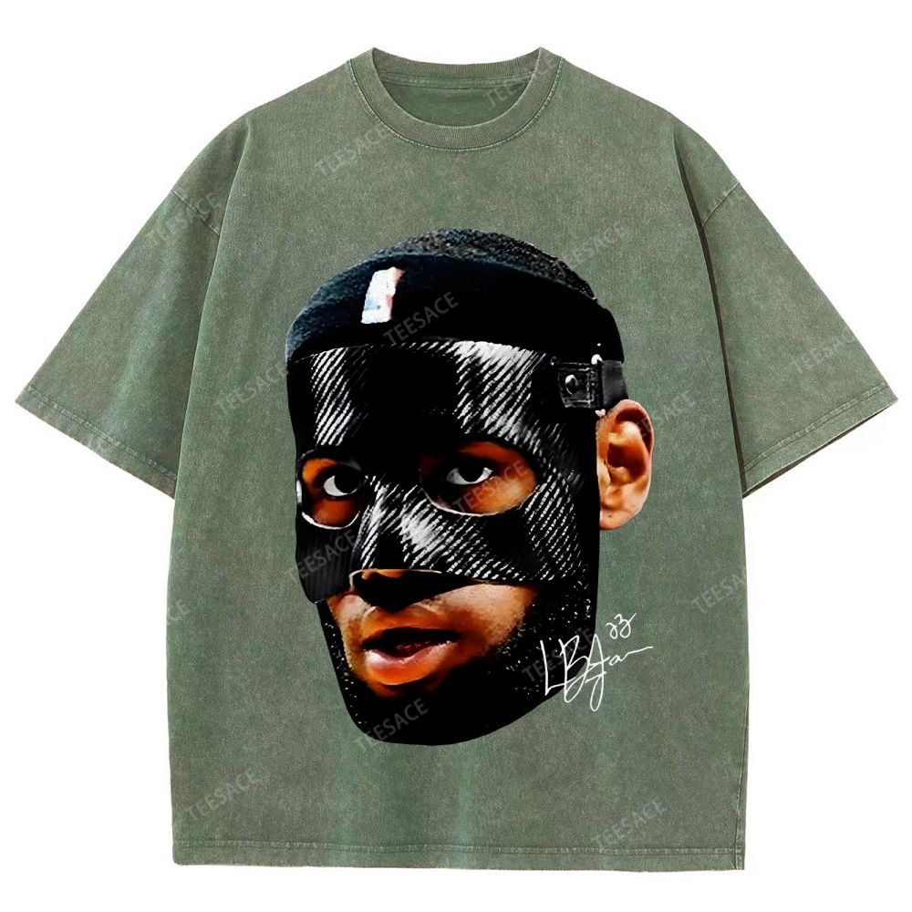 Unisex-Adult Ultra Cotton Washed T-Shirt Graphic  LEBRON_JAMES_T-SHIRT_Vintage