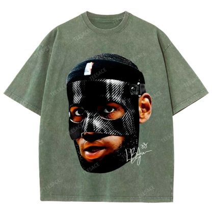 Unisex-Adult Ultra Cotton Washed T-Shirt Graphic  LEBRON_JAMES_T-SHIRT_Vintage