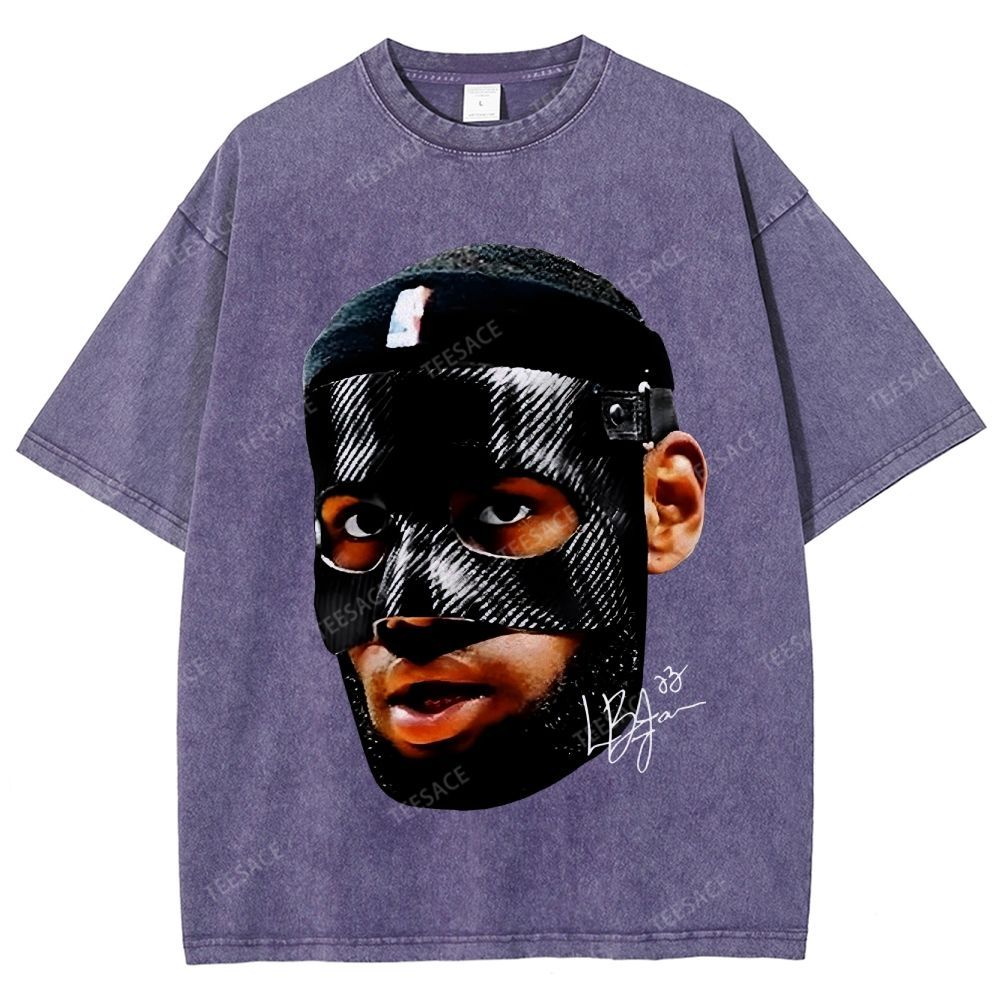 Unisex-Adult Ultra Cotton Washed T-Shirt Graphic  LEBRON_JAMES_T-SHIRT_Vintage