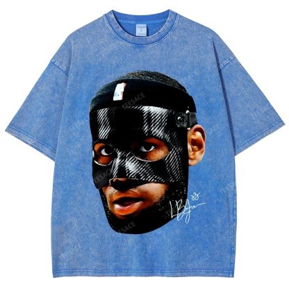 Unisex-Adult Ultra Cotton Washed T-Shirt Graphic  LEBRON_JAMES_T-SHIRT_Vintage