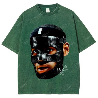Unisex-Adult Ultra Cotton Washed T-Shirt Graphic  LEBRON_JAMES_T-SHIRT_Vintage