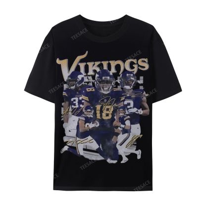 2024 VIKINGS TEE Casual Short Sleeve T-Shirt  