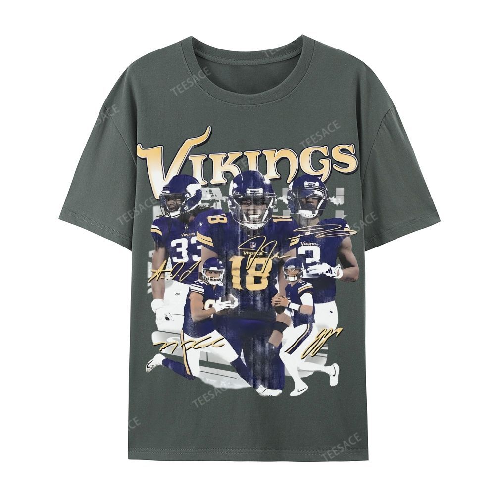 2024 VIKINGS TEE Casual Short Sleeve T-Shirt  