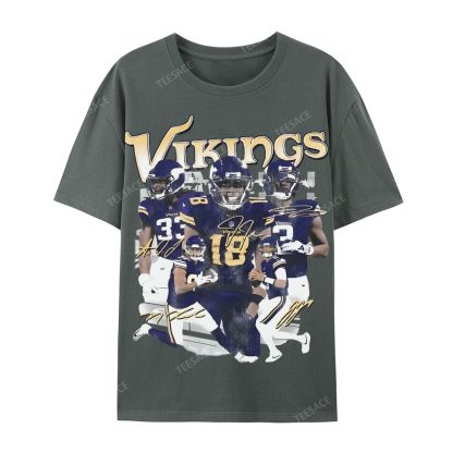 2024 VIKINGS TEE Casual Short Sleeve T-Shirt  