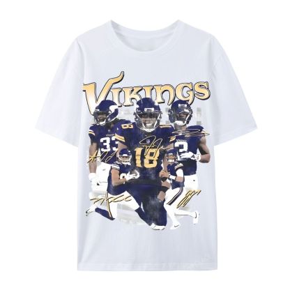 2024 VIKINGS TEE Casual Short Sleeve T-Shirt  
