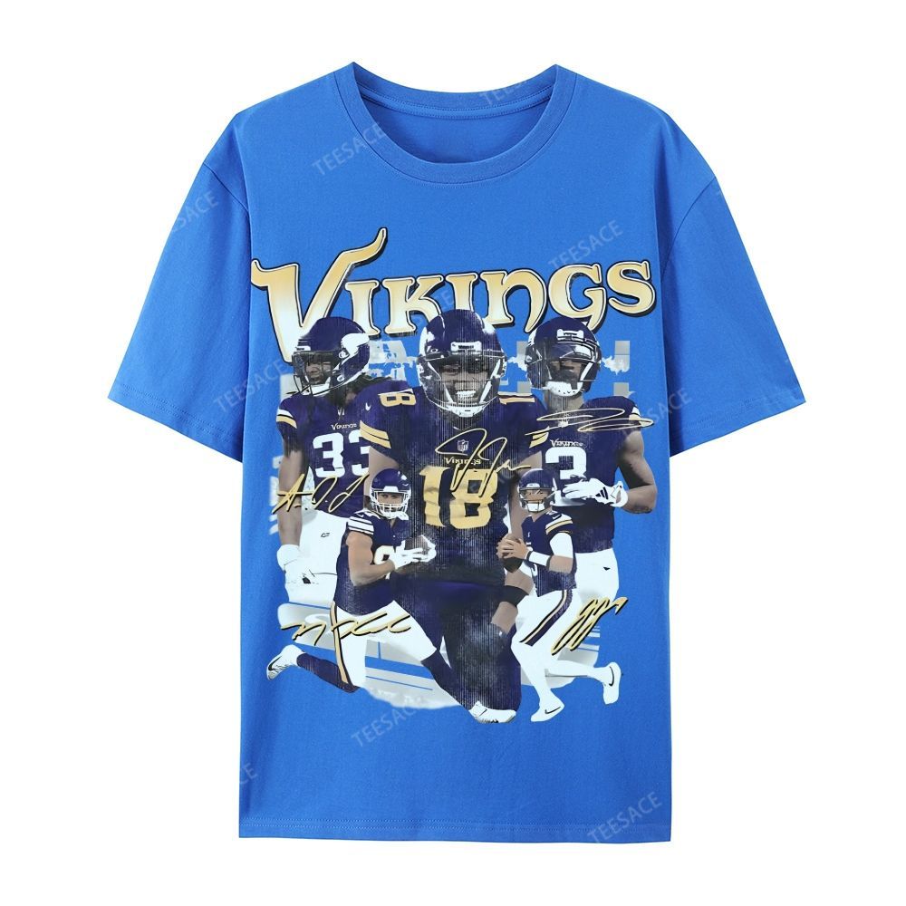 2024 VIKINGS TEE Casual Short Sleeve T-Shirt  