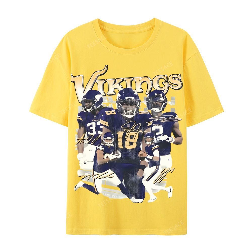 2024 VIKINGS TEE Casual Short Sleeve T-Shirt  