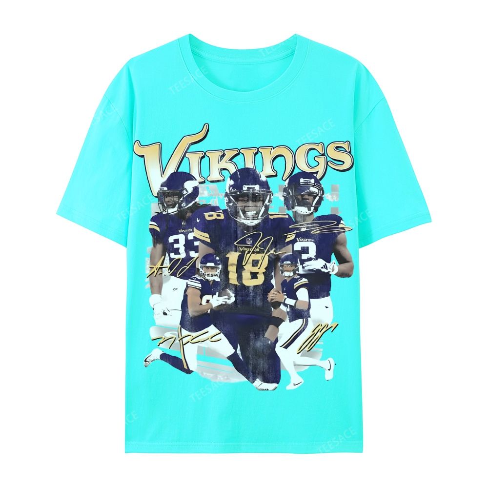 2024 VIKINGS TEE Casual Short Sleeve T-Shirt  