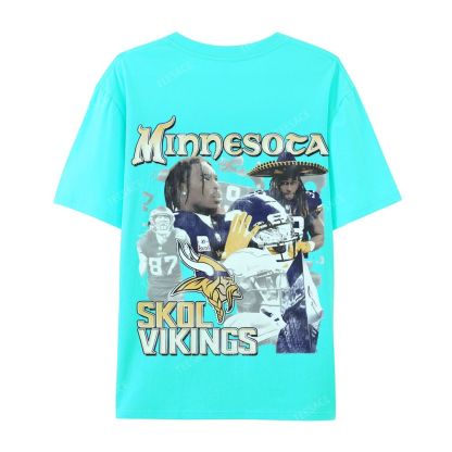 2024 VIKINGS TEE Casual Short Sleeve T-Shirt  