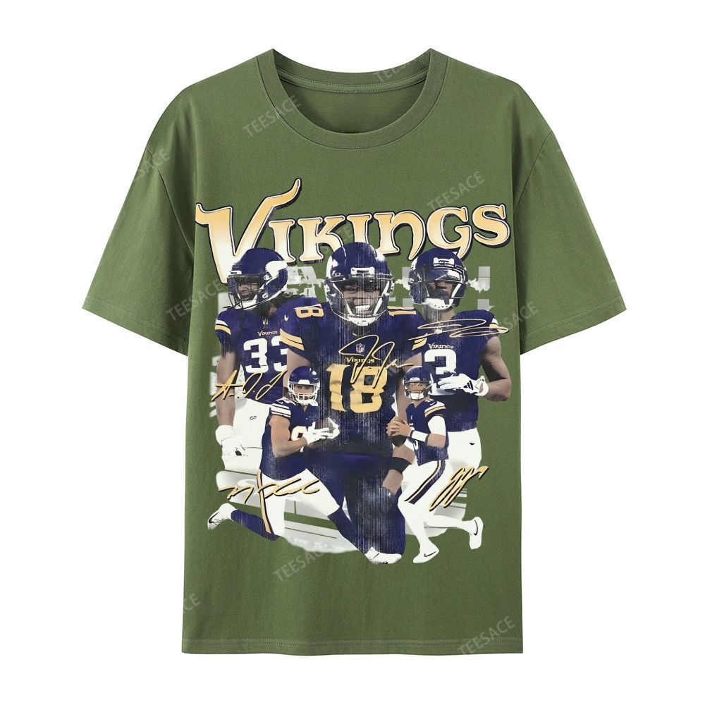 2024 VIKINGS TEE Casual Short Sleeve T-Shirt  