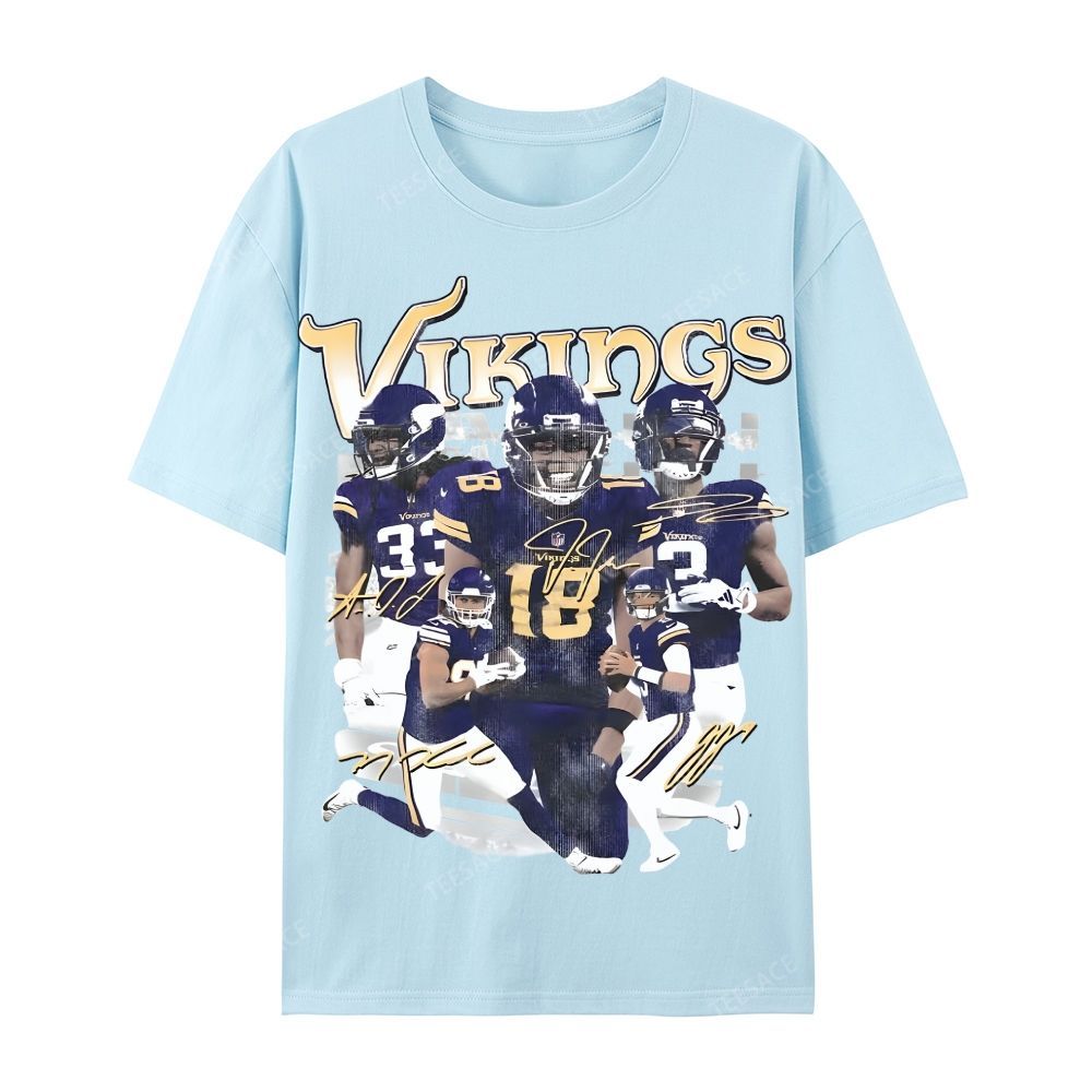 2024 VIKINGS TEE Casual Short Sleeve T-Shirt  
