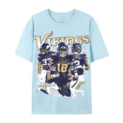 2024 VIKINGS TEE Casual Short Sleeve T-Shirt  