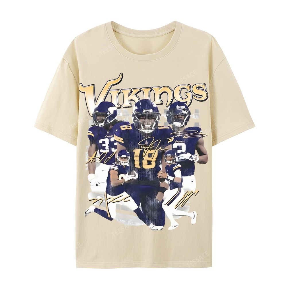 2024 VIKINGS TEE Casual Short Sleeve T-Shirt  