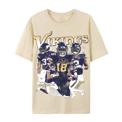 2024 VIKINGS TEE Casual Short Sleeve T-Shirt  