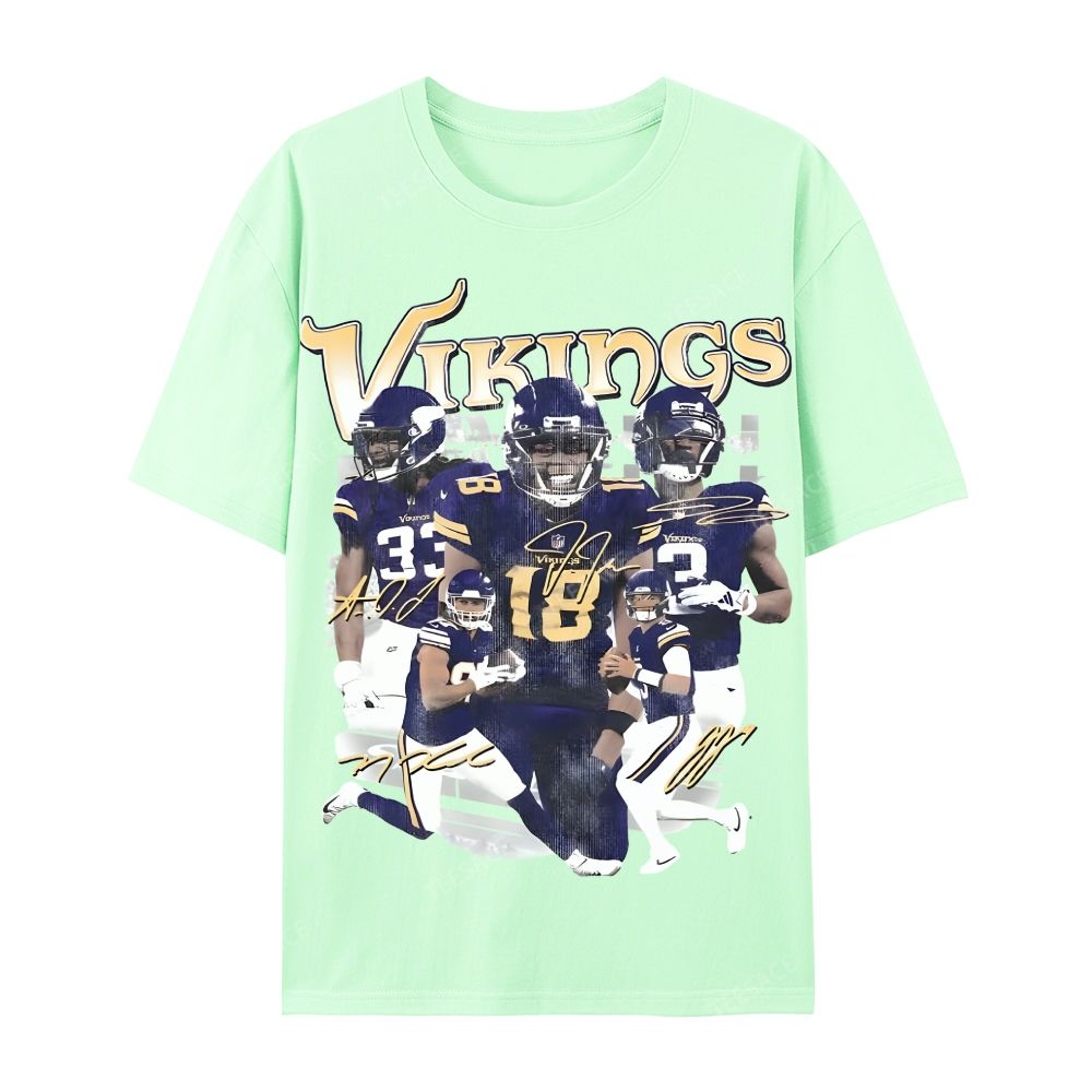 2024 VIKINGS TEE Casual Short Sleeve T-Shirt  