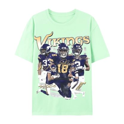 2024 VIKINGS TEE Casual Short Sleeve T-Shirt  