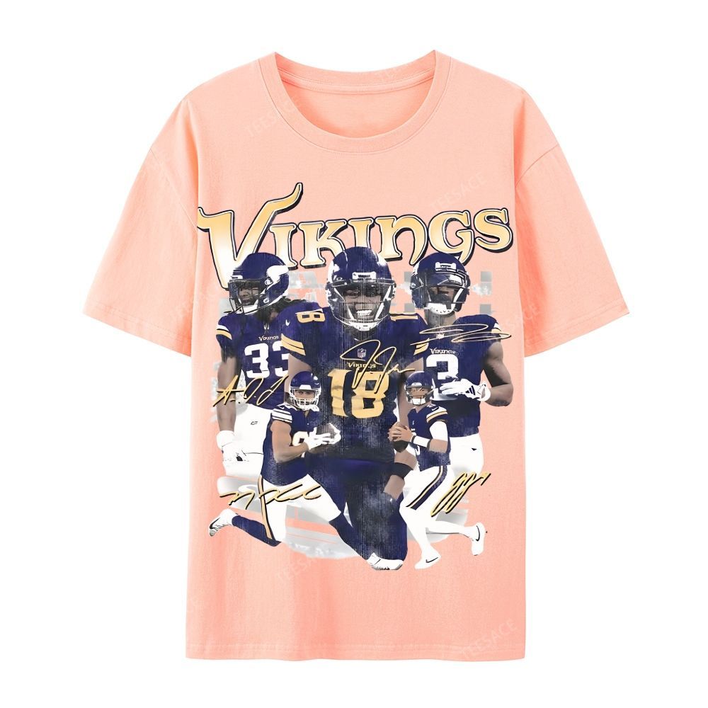 2024 VIKINGS TEE Casual Short Sleeve T-Shirt  