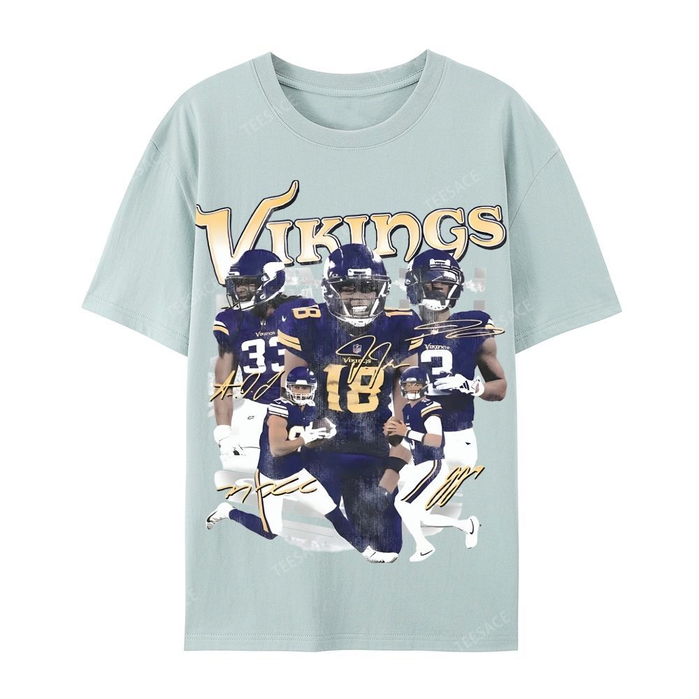 2024 VIKINGS TEE Casual Short Sleeve T-Shirt  