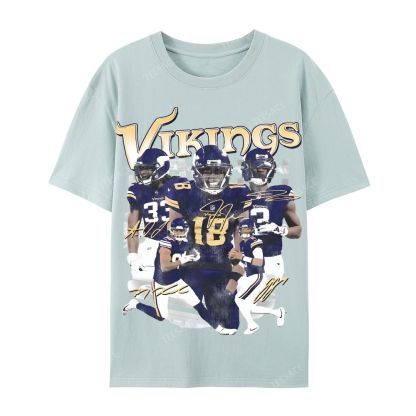 2024 VIKINGS TEE Casual Short Sleeve T-Shirt  