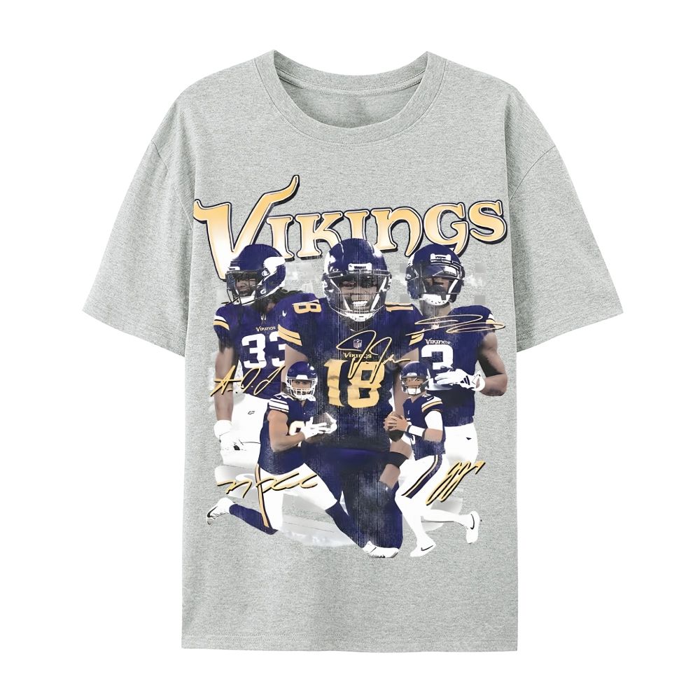 2024 VIKINGS TEE Casual Short Sleeve T-Shirt  