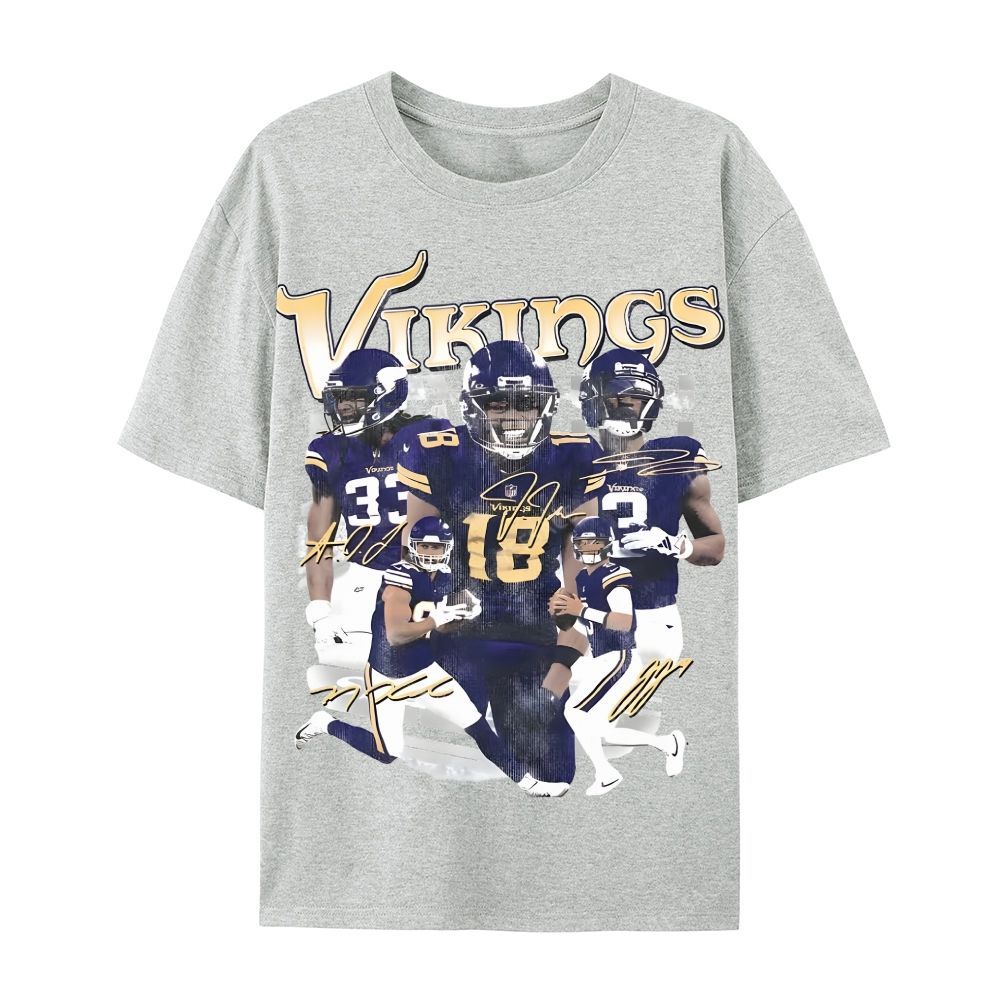 2024 VIKINGS TEE Casual Short Sleeve T-Shirt  