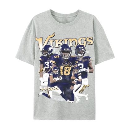 2024 VIKINGS TEE Casual Short Sleeve T-Shirt  