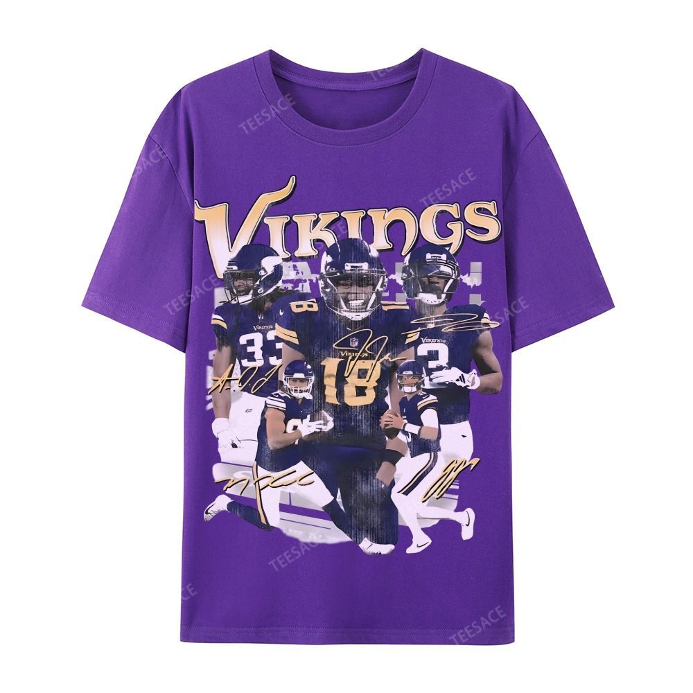 2024 VIKINGS TEE Casual Short Sleeve T-Shirt  