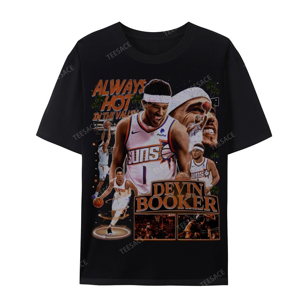 Devin Booker Tee Casual Short Sleeve T-Shirt 
