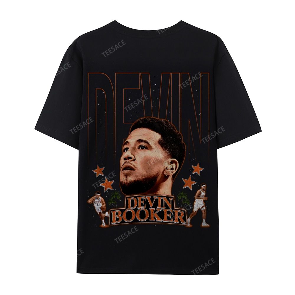 Devin Booker Tee Casual Short Sleeve T-Shirt 