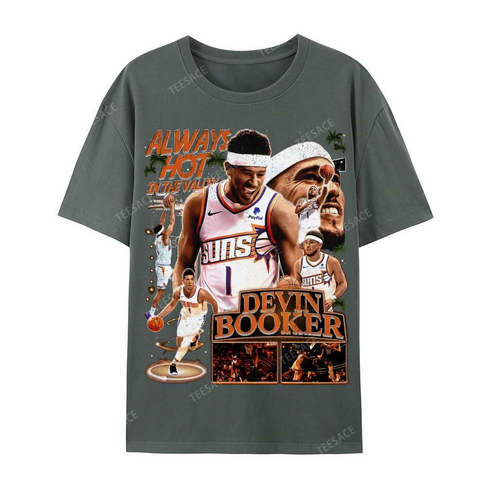 Devin Booker Tee Casual Short Sleeve T-Shirt 