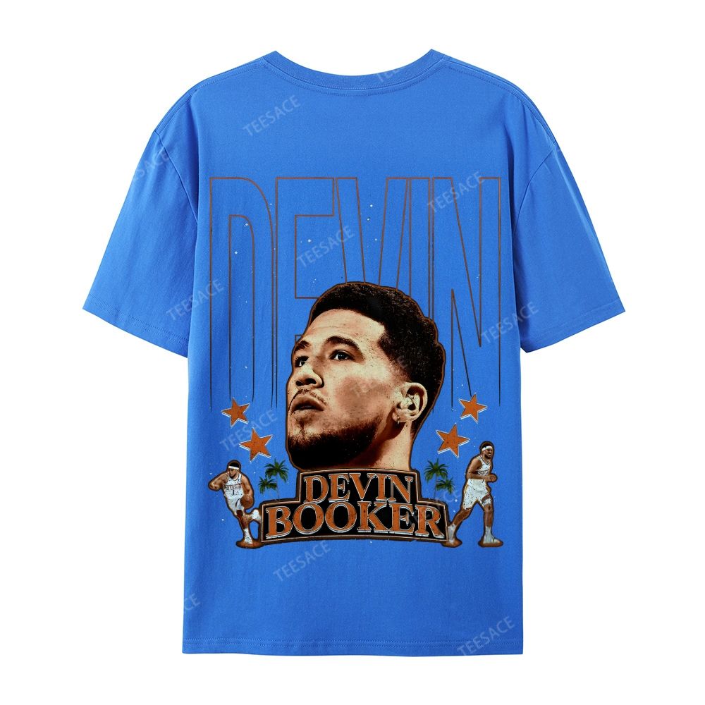 Devin Booker Tee Casual Short Sleeve T-Shirt 