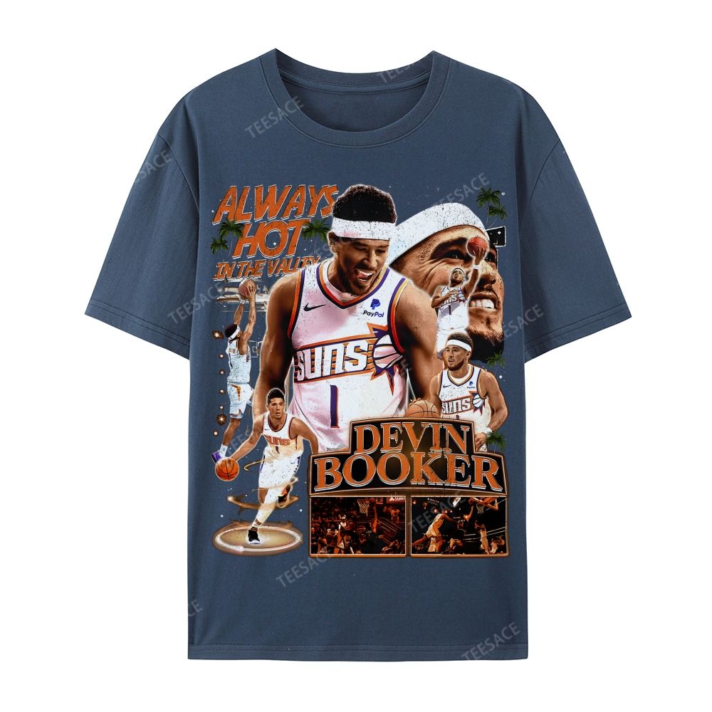 Devin Booker Tee Casual Short Sleeve T-Shirt 
