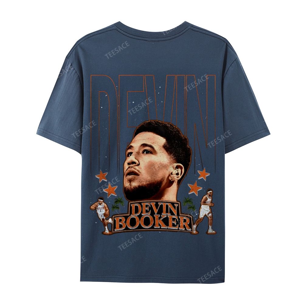 Devin Booker Tee Casual Short Sleeve T-Shirt 