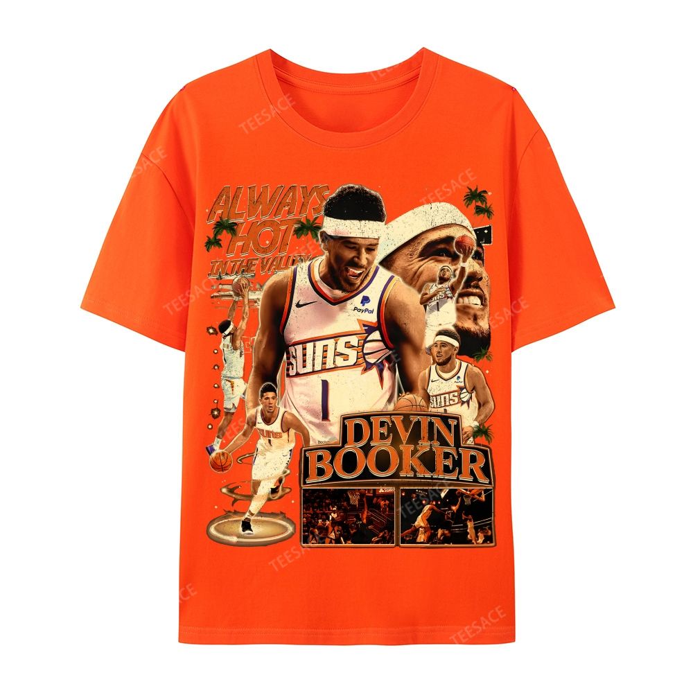 Devin Booker Tee Casual Short Sleeve T-Shirt 