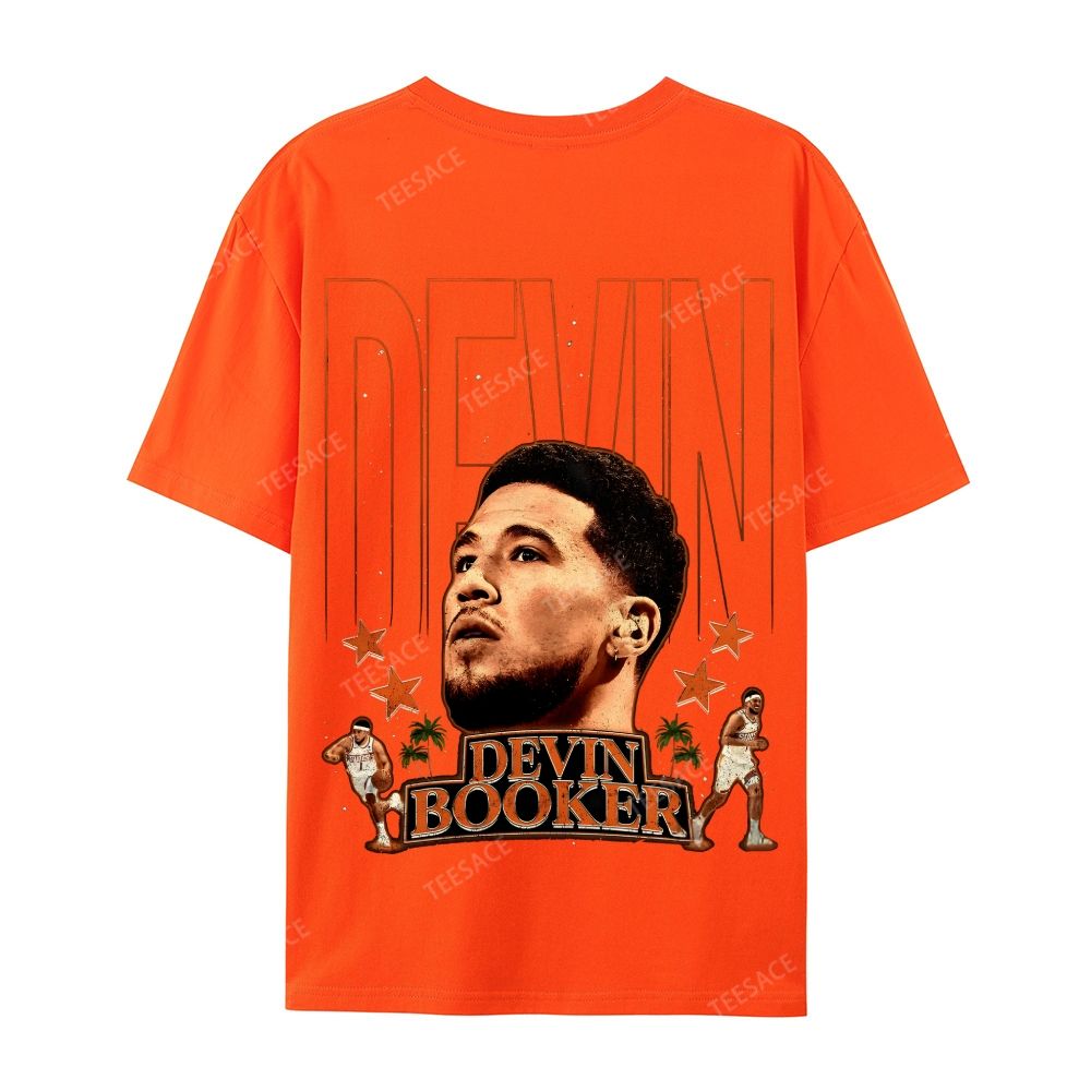 Devin Booker Tee Casual Short Sleeve T-Shirt 