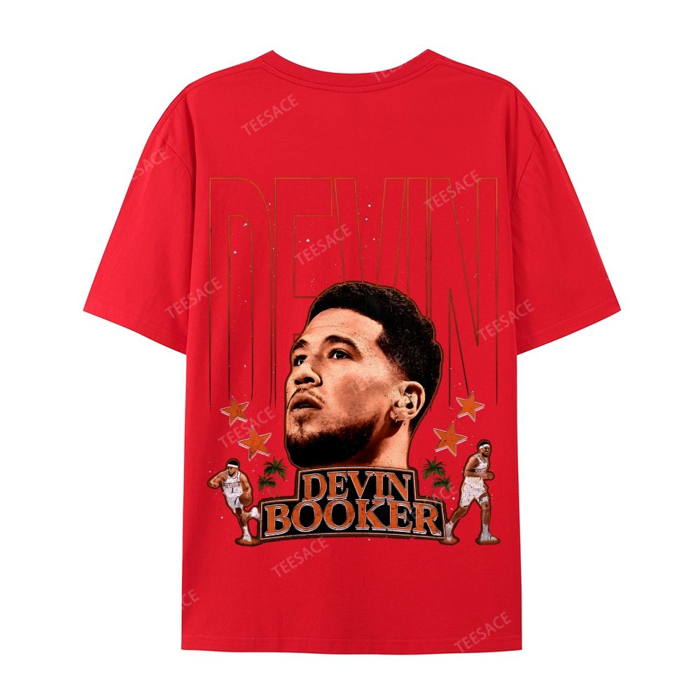 Devin Booker Tee Casual Short Sleeve T-Shirt 