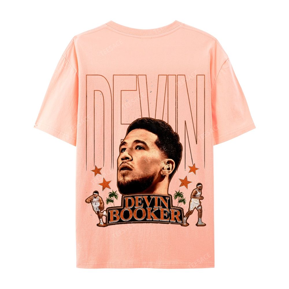 Devin Booker Tee Casual Short Sleeve T-Shirt 