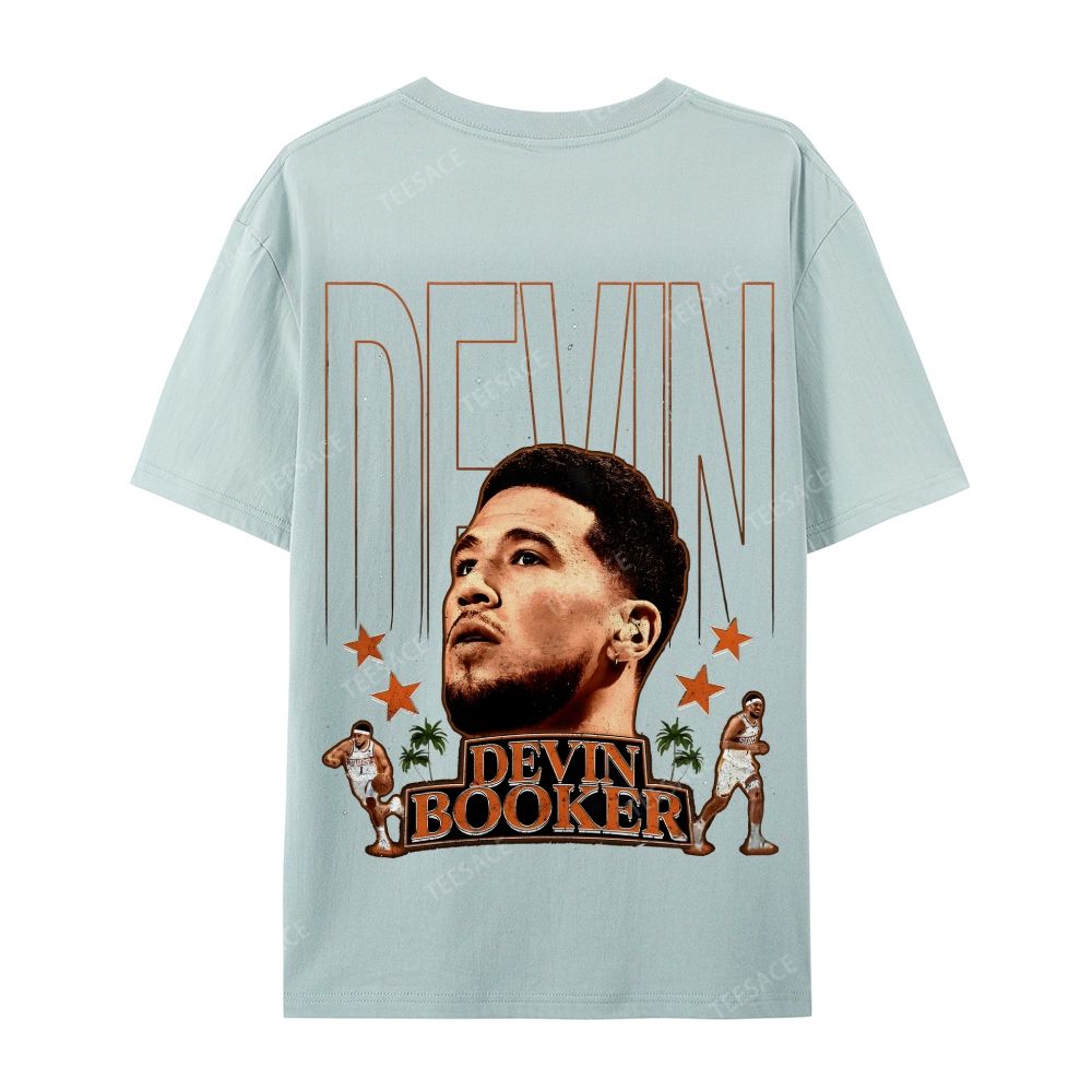 Devin Booker Tee Casual Short Sleeve T-Shirt 