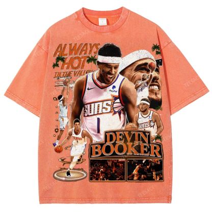 Devin Booker Tee  Unisex Fit Washed T-Shirt 